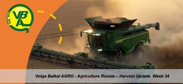 Volga Baikal AGRO Harvest Update Russia, as of August 25 Farmers Harvested 92.4 million tons of Grain