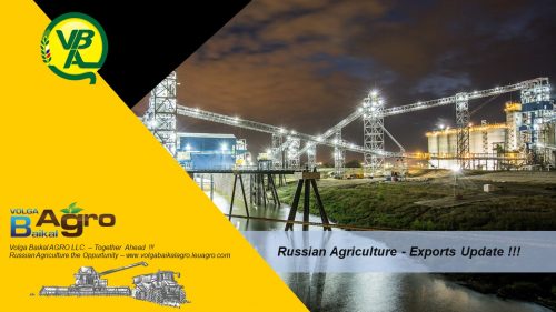 Volga Baikal AGRO NEWS Update on the Russian Exports !!!
