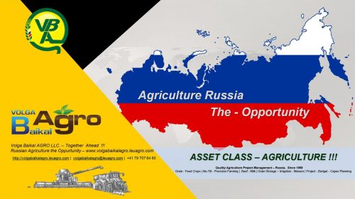 AGRICULTURE AS AN ASSET CLASS INVESTMENT AGRICULTURE RUSSIA – The OPPORTUNITY