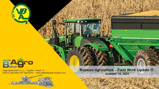 Volga Baikal AGRO News Update on the Russian Agriculture Seasonal Field Work Progress !!!